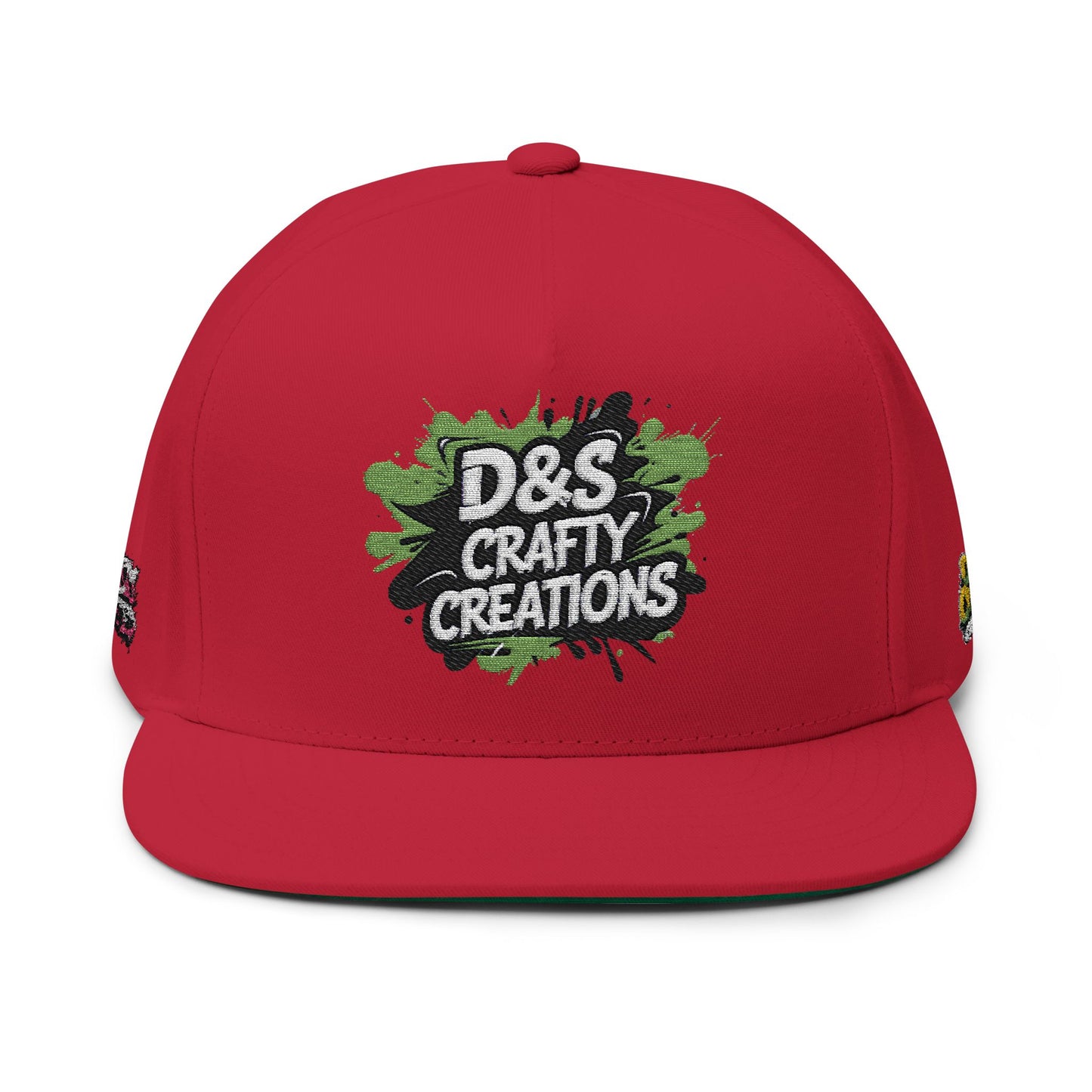 Embroidered Flat Bill Cap - Stylish Headwear for Creative Souls, Perfect for Streetwear, Summer Festivals, Casual Outings, Gifts