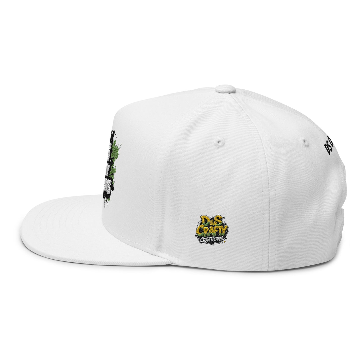Embroidered Flat Bill Cap - Stylish Headwear for Creative Souls, Perfect for Streetwear, Summer Festivals, Casual Outings, Gifts