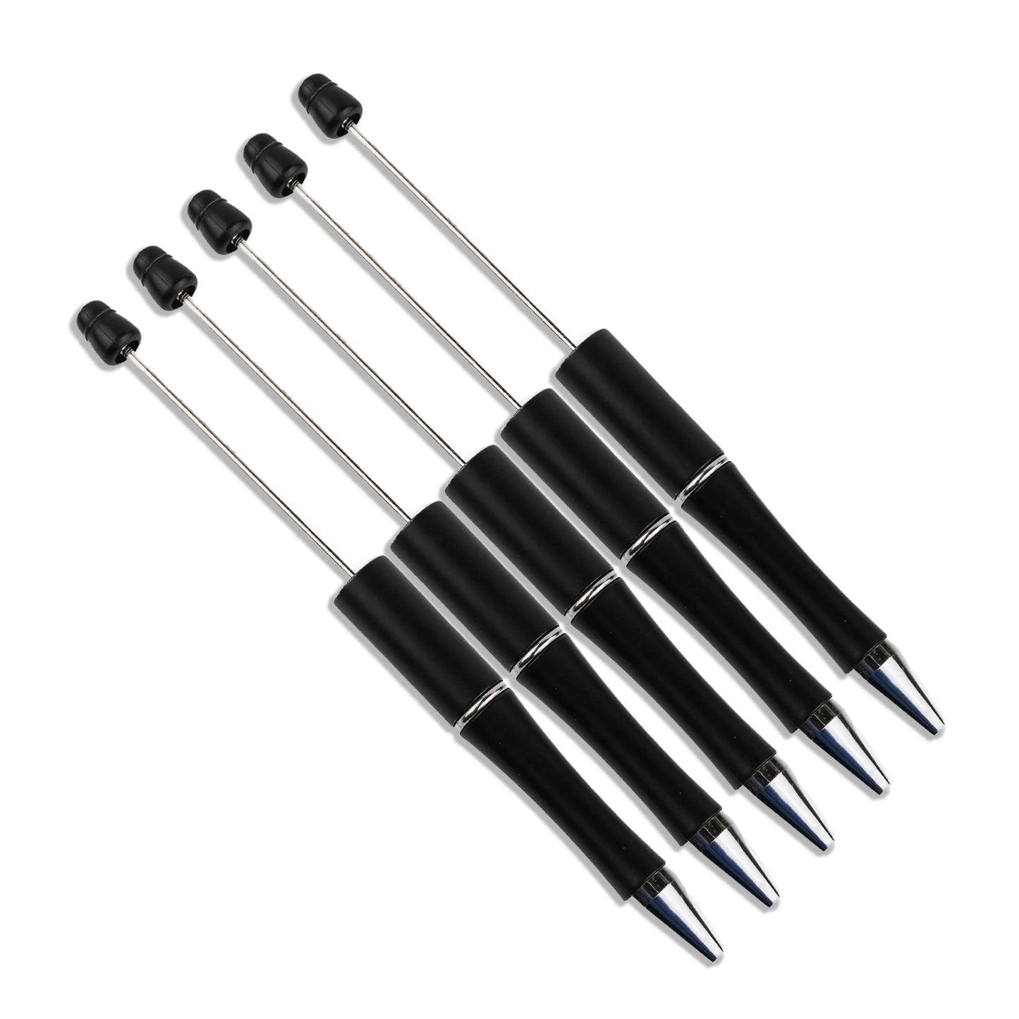 Master Maker Crafts - Pen Beadable - Black (5 Pens)