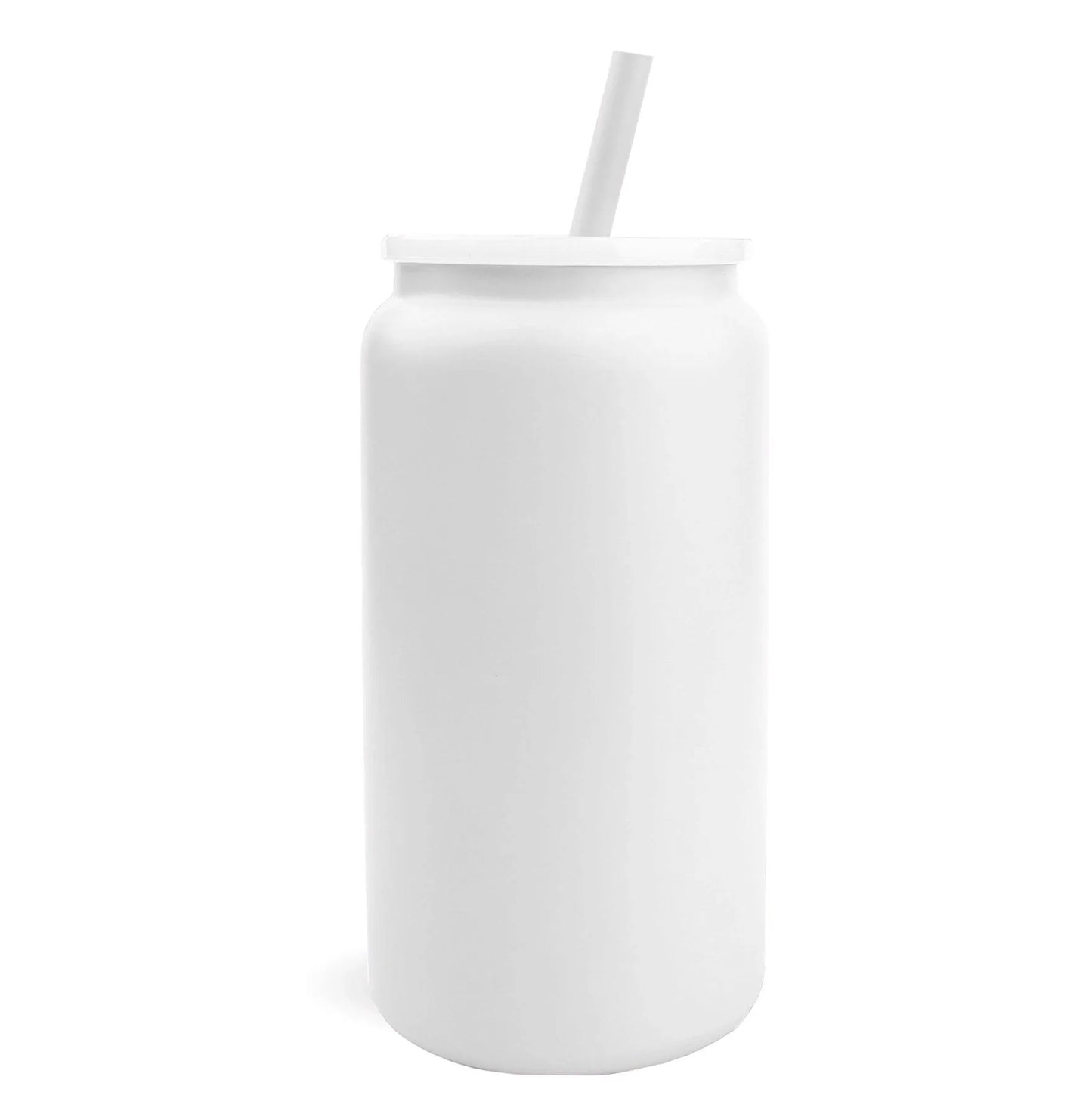 Master Maker Crafts - 16 oz Stainless Steel Metal Can - Powder Coated White