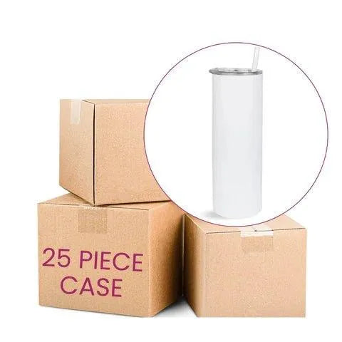 Master Maker Crafts - 20 oz Tall Skinny Sublimation Tumbler - Glossy White