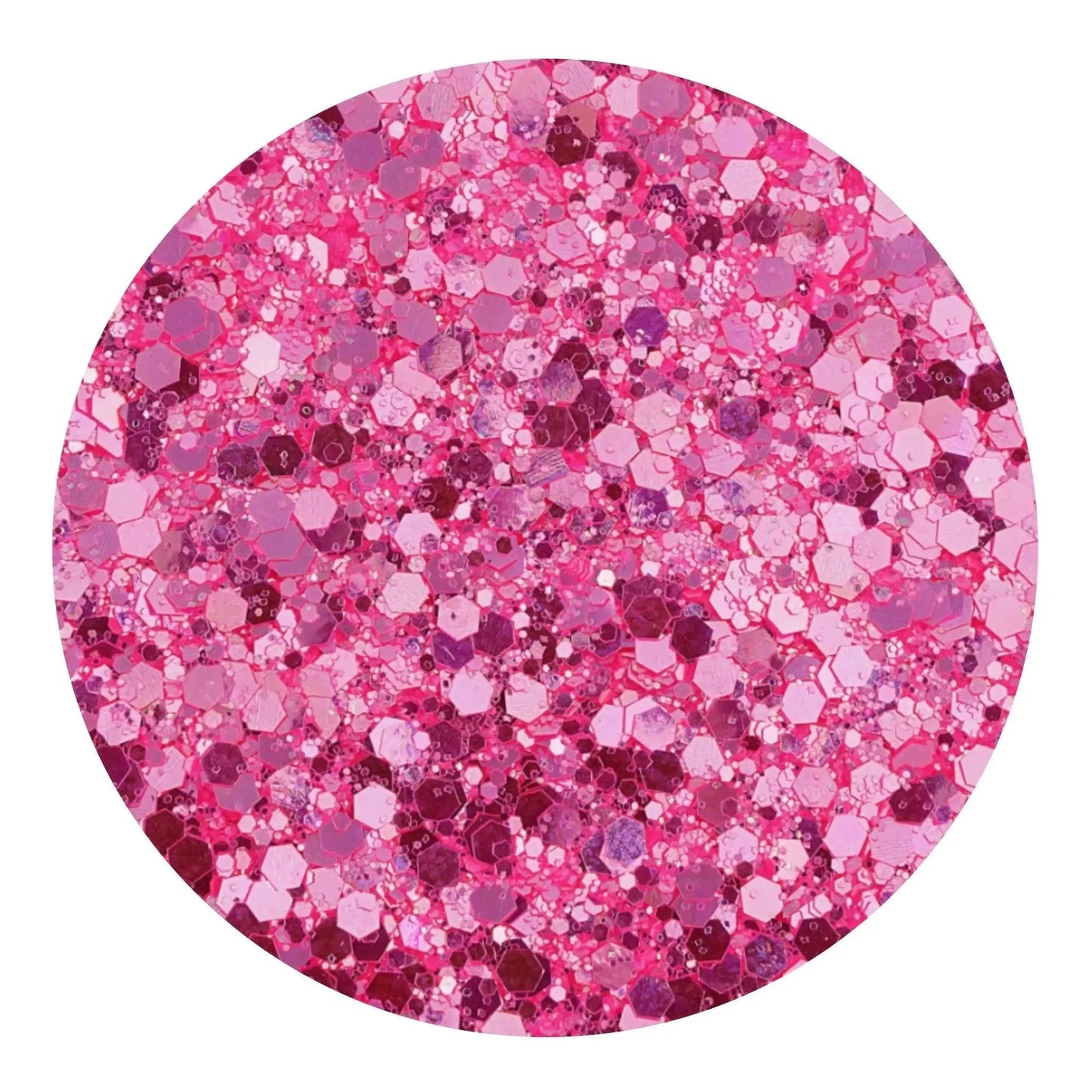 Master Maker Crafts - Chunky Glitter Reflective Boho - Pink Sugar (2 oz Bag)