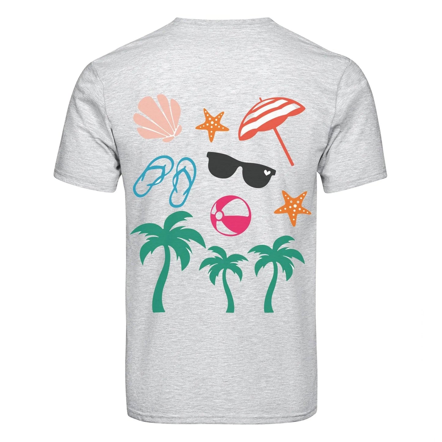 Master Maker Crafts - DTF Heat Transfer Only - Beach Icons 10" (Shirt/Tote NOT Included)