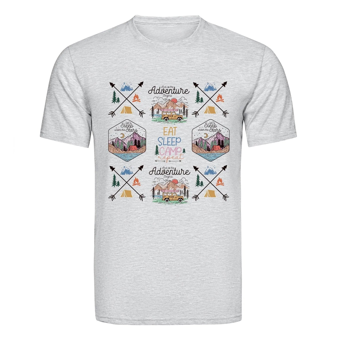 Master Maker Crafts - DTF Heat Transfer Only - Camping Adventure 10" (Shirt/Tote NOT Included)
