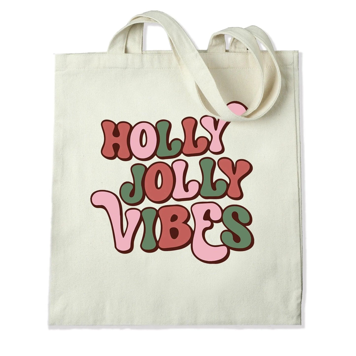 Master Maker Crafts - DTF Heat Transfer Only - Holly Jolly Vibes 10" (Shirt/Tote NOT Included)