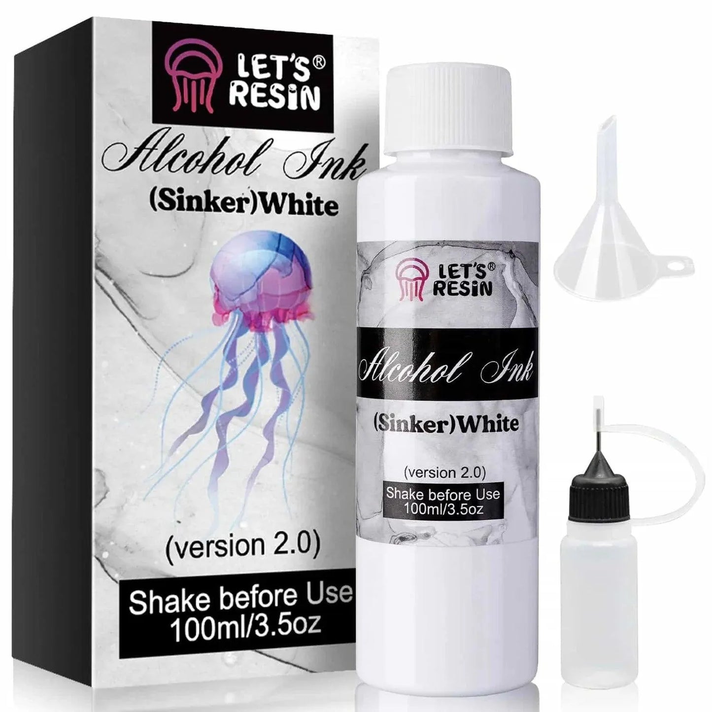Let's Resin Alcohol Ink - White