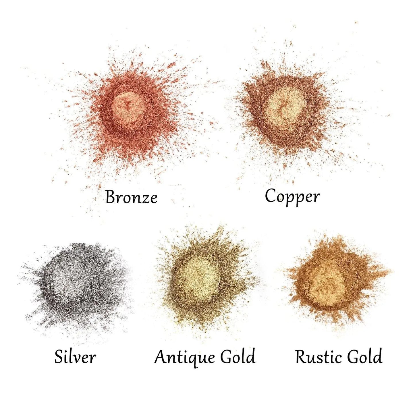 Let's Resin Metallic Mica Powder - 5 Jar Set