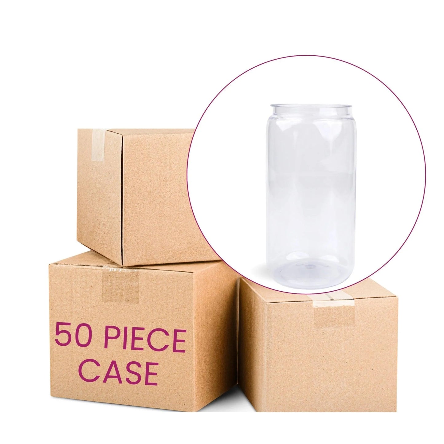 Master Maker Crafts - 16 oz Plastic Pop Can - Clear (No Lid)