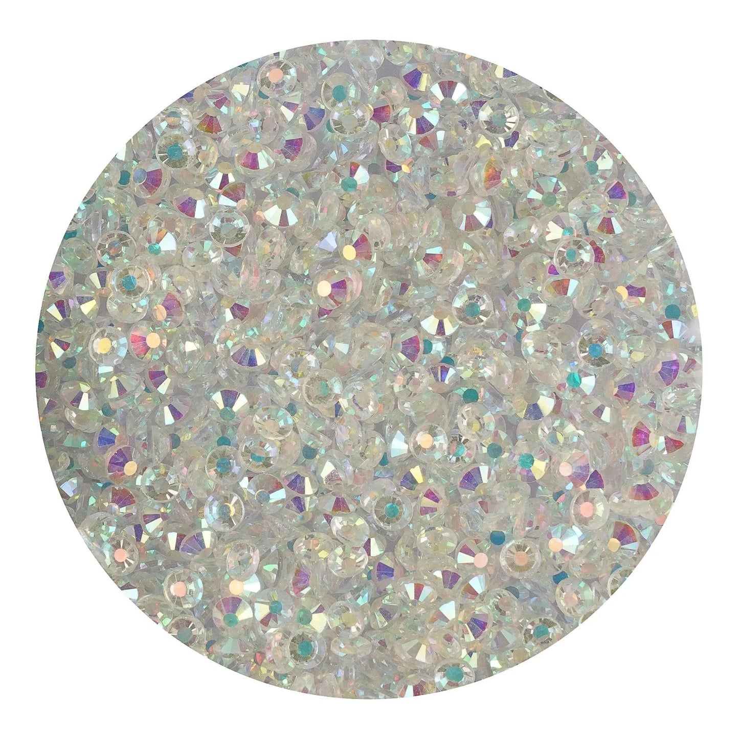 Master Maker Crafts - Rhinestone AB Iridescent - Clear (1400 Non Hot Fix Stones - SS10)