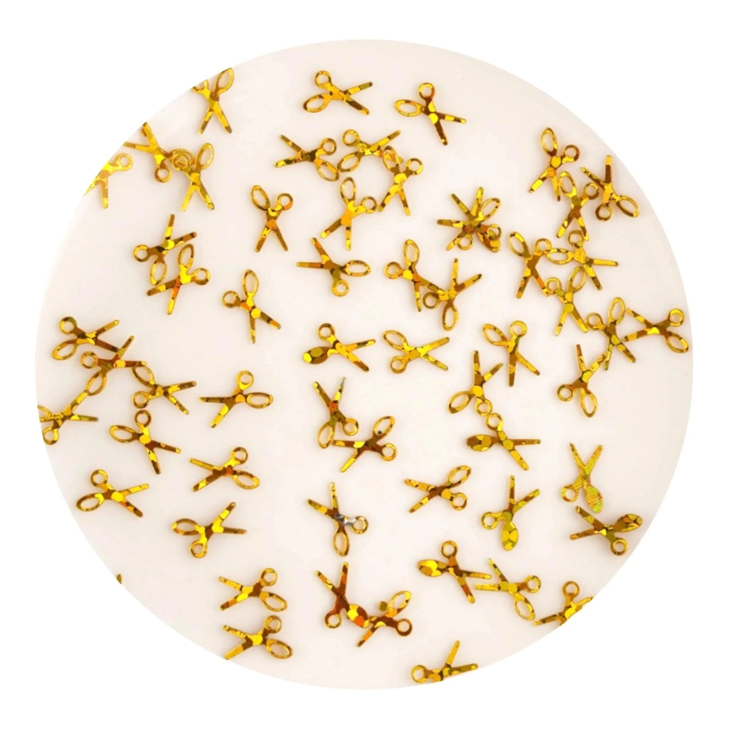 Master Maker Crafts - Shaped Glitter Classic - Scissors Gold (2 oz Bag)