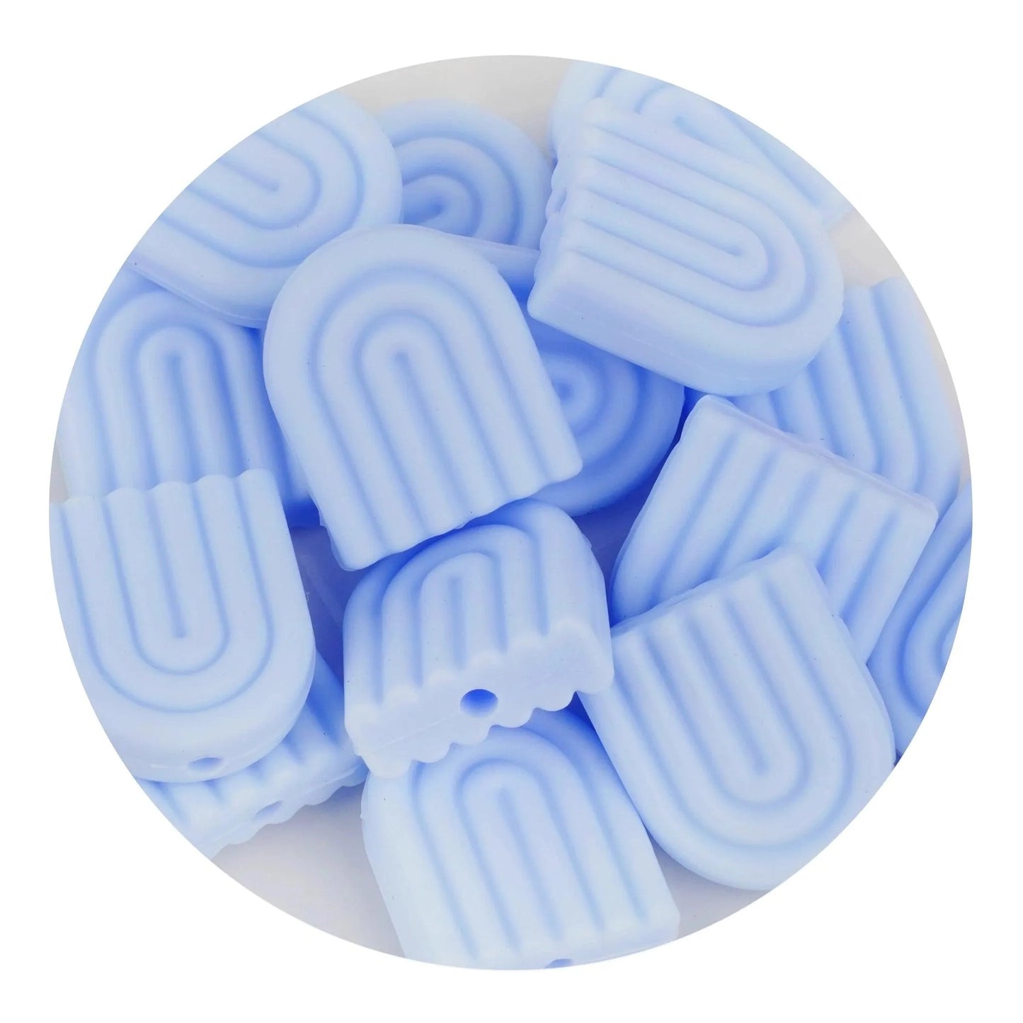 Master Maker Crafts - Silicone Focal Bead Arch - Pastel Blue (5 Beads)