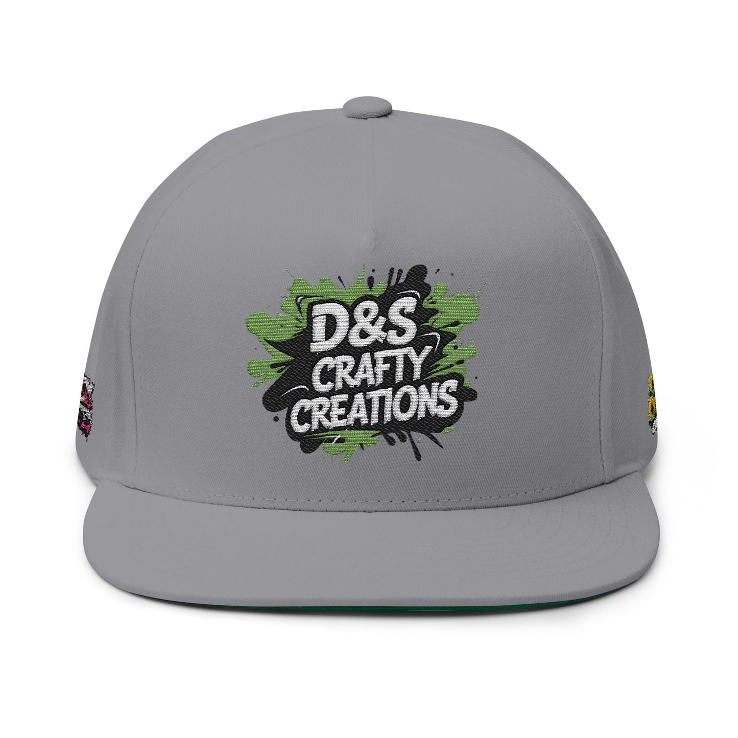 Embroidered Flat Bill Cap - Stylish Headwear for Creative Souls, Perfect for Streetwear, Summer Festivals, Casual Outings, Gifts