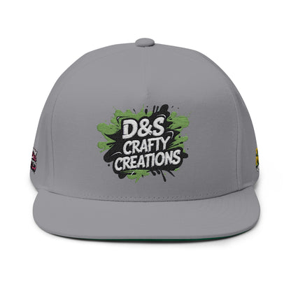 Embroidered Flat Bill Cap - Stylish Headwear for Creative Souls, Perfect for Streetwear, Summer Festivals, Casual Outings, Gifts
