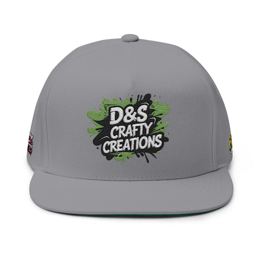 Embroidered Flat Bill Cap - Stylish Headwear for Creative Souls, Perfect for Streetwear, Summer Festivals, Casual Outings, Gifts