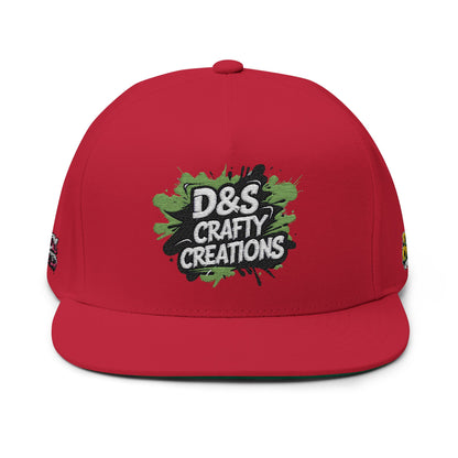 Embroidered Flat Bill Cap - Stylish Headwear for Creative Souls, Perfect for Streetwear, Summer Festivals, Casual Outings, Gifts