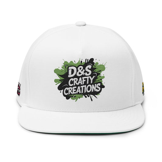 Embroidered Flat Bill Cap - Stylish Headwear for Creative Souls, Perfect for Streetwear, Summer Festivals, Casual Outings, Gifts