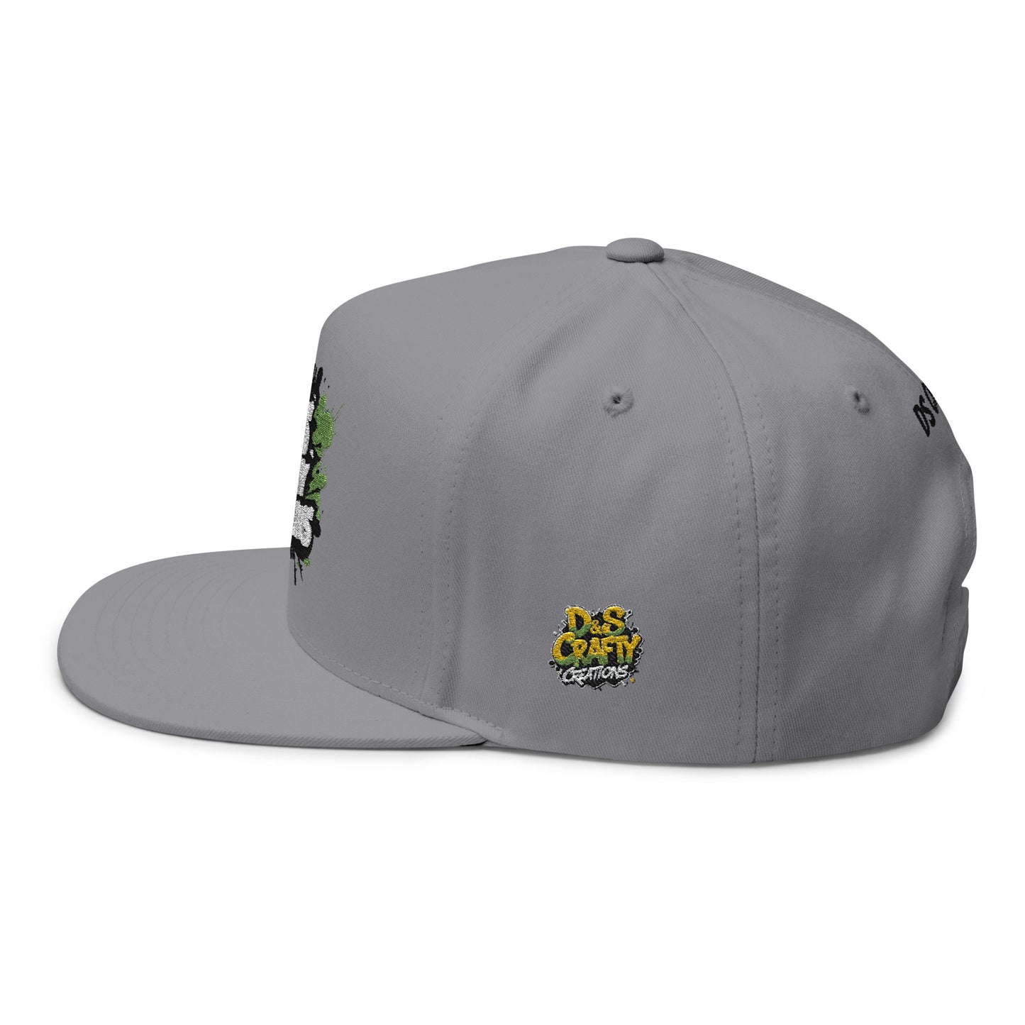 Embroidered Flat Bill Cap - Stylish Headwear for Creative Souls, Perfect for Streetwear, Summer Festivals, Casual Outings, Gifts