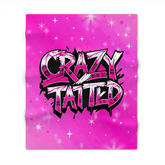 Crazy Tatted Throw Blanket