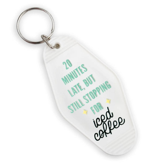 Master Maker Crafts -  UV DTF Decal - 20 Late Iced Coffee 4 Set 2" (Keychain NOT Inclued)