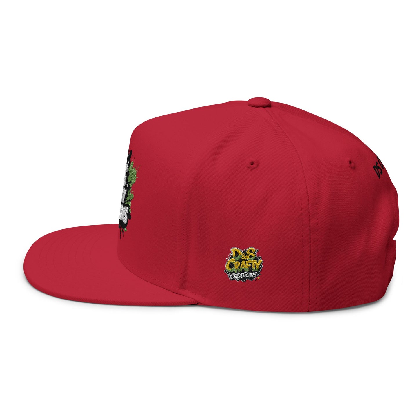 Embroidered Flat Bill Cap - Stylish Headwear for Creative Souls, Perfect for Streetwear, Summer Festivals, Casual Outings, Gifts
