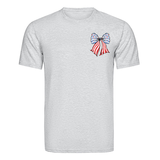 Master Maker Crafts -  DTF Heat Transfer Only - Americana Bow 4" (Shirt NOT Included)