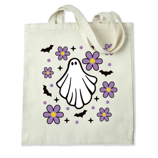 Master Maker Crafts -  DTF Heat Transfer Only - Bats Daisies & Ghost 10" (Shirt/Tote NOT Included)