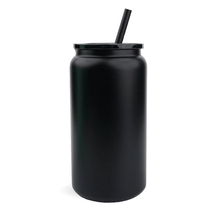 Master Maker Crafts -  16 oz Stainless Steel Metal Can - Powder Coated Black