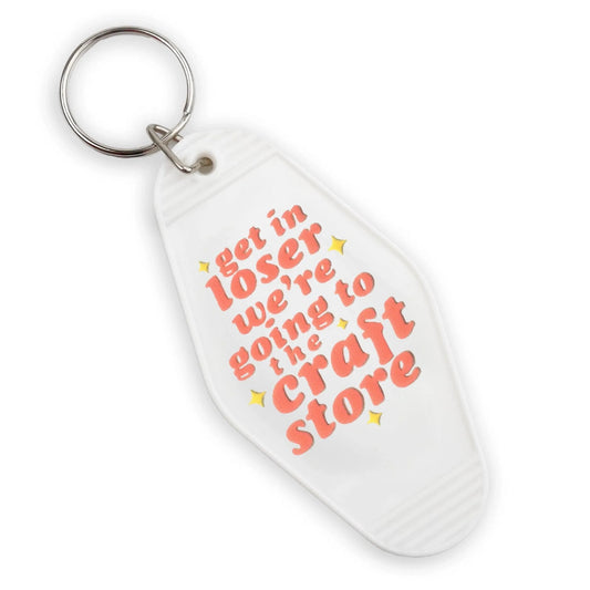 Master Maker Crafts -  UV DTF Decal - Going To The Craft Store 4 Set 2" (Keychain NOT Inclued)