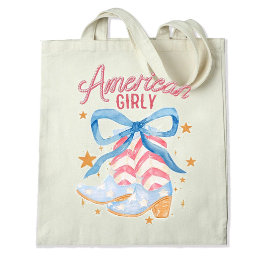 Master Maker Crafts -  DTF Heat Transfer Only - American Girly 10" (Shirt/Tote NOT Included)