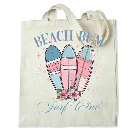 Master Maker Crafts -  DTF Heat Transfer Only - Beach Bum Surf Club 10" (Shirt/Tote NOT Included)