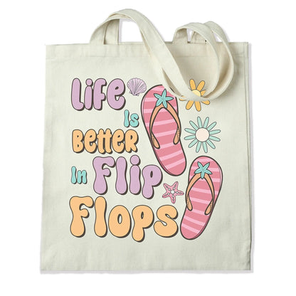 Master Maker Crafts -  DTF Heat Transfer Only - Better In Flip Flops 10" (Shirt/Tote NOT Included)