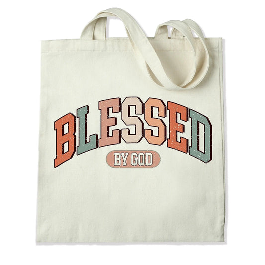 Master Maker Crafts -  DTF Heat Transfer Only - Blessed By God 10" (Shirt/Tote NOT Included)