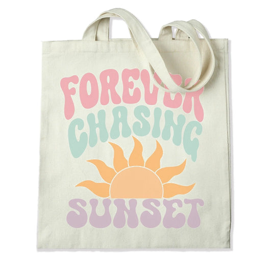 Master Maker Crafts -  DTF Heat Transfer Only - Forever Chasing Sunset 10" (Shirt/Tote NOT Included)