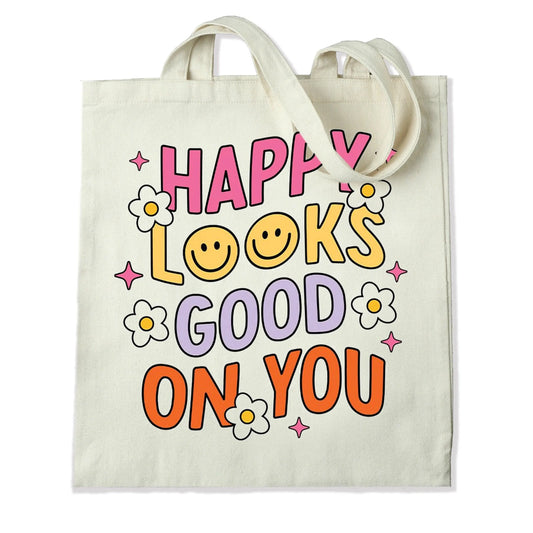 Master Maker Crafts -  DTF Heat Transfer Only - Happy Looks Good 10" (Shirt/Tote NOT Included)