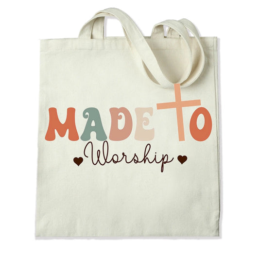 Master Maker Crafts -  DTF Heat Transfer Only - Made to Worship 10" (Shirt/Tote NOT Included)