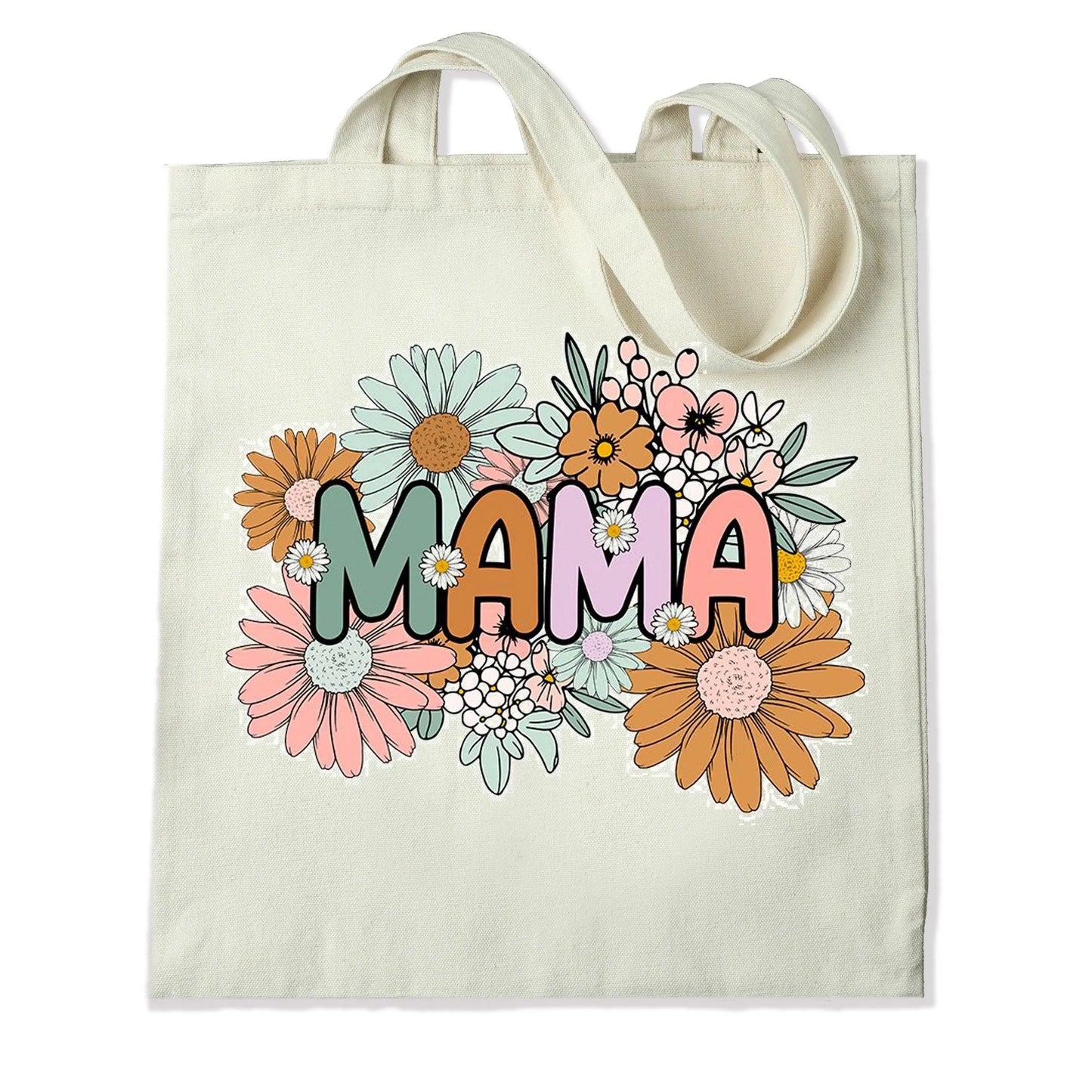 Master Maker Crafts -  DTF Heat Transfer Only - Mama Floral 10" (Shirt/Tote NOT Included)