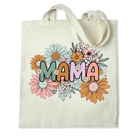 Master Maker Crafts -  DTF Heat Transfer Only - Mama Floral 10" (Shirt/Tote NOT Included)