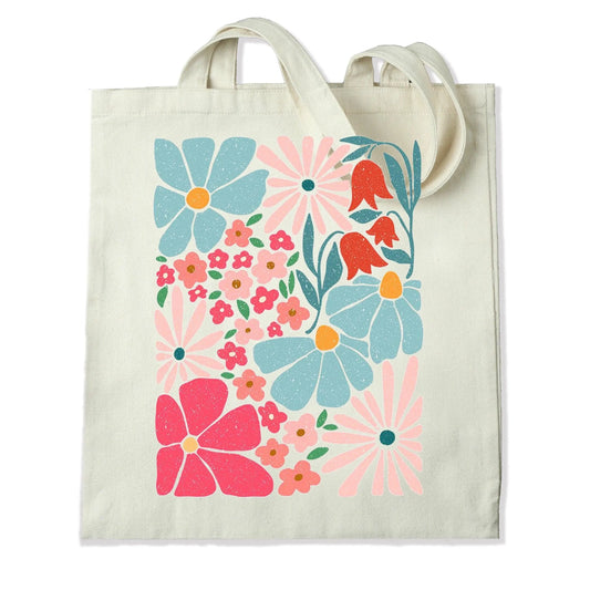 Master Maker Crafts -  DTF Heat Transfer Only - Pastel Flowers 10" (Shirt/Tote NOT Included)
