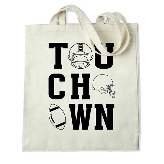 Master Maker Crafts -  DTF Heat Transfer Only - Touchdown Black 10" (Shirt/Tote NOT Included)