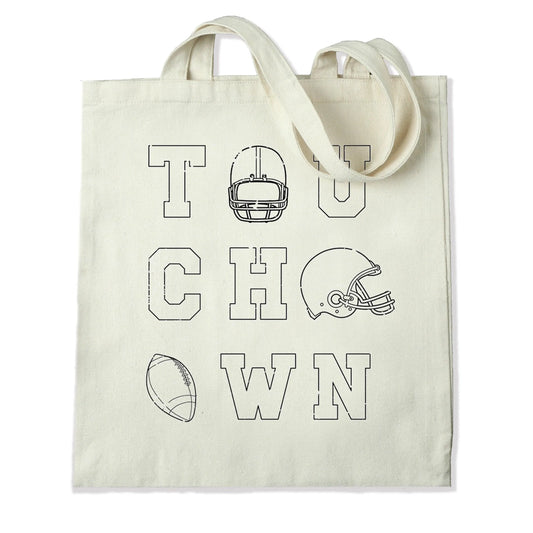 Master Maker Crafts -  DTF Heat Transfer Only - Touchdown White 10" (Shirt/Tote NOT Included)