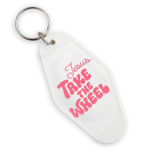 Master Maker Crafts -  UV DTF Decal - Jesus Take Wheel 4 Set 2" (Keychain NOT Inclued)