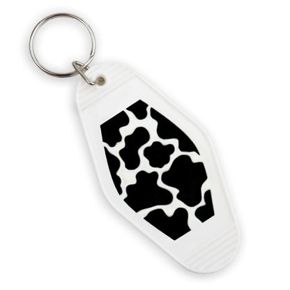 UV DTF Decal - Moo Print 4 Set 2" (Keychain NOT Inclued)