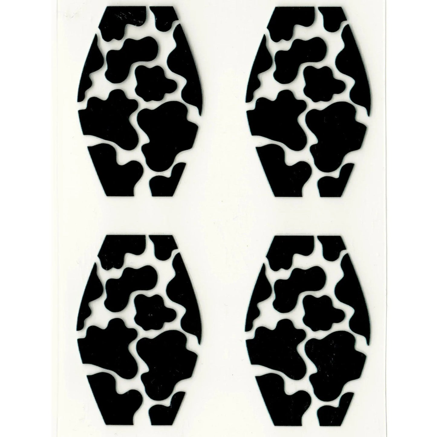 UV DTF Decal - Moo Print 4 Set 2" (Keychain NOT Inclued)