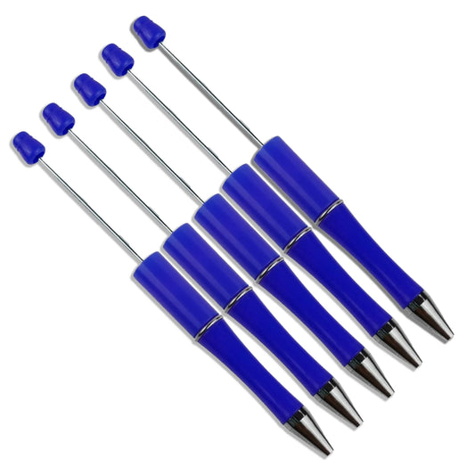 Master Maker Crafts -  Pen Beadable - Blue (5 Pens)