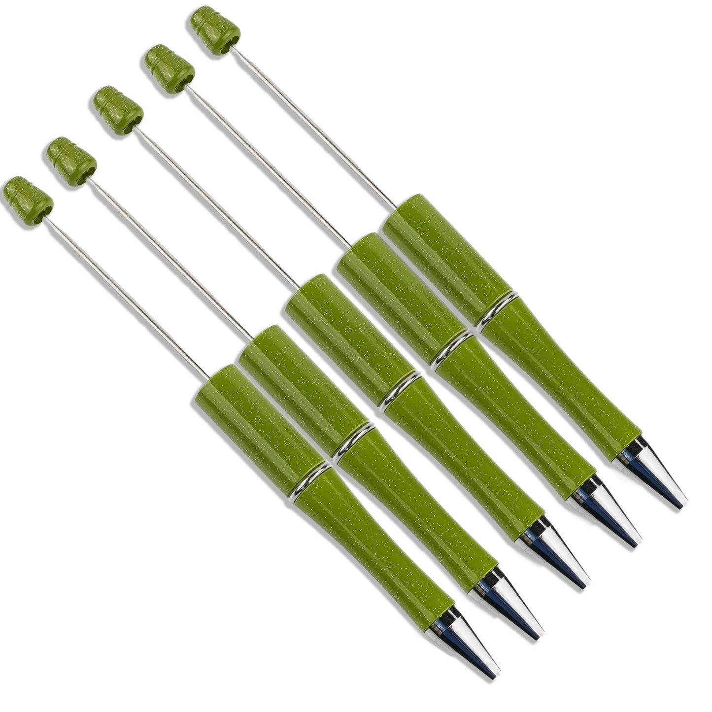 Master Maker Crafts -  Pen Beadable - Green (5 Pens)