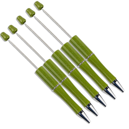 Master Maker Crafts -  Pen Beadable - Green (5 Pens)