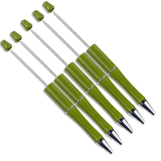 Master Maker Crafts -  Pen Beadable - Green (5 Pens)