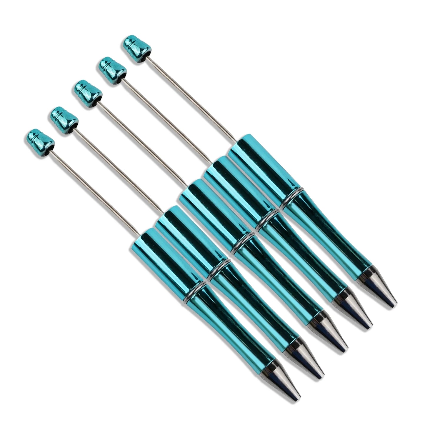 Master Maker Crafts -  Pen Beadable - Metallic Blue (5 Pens)
