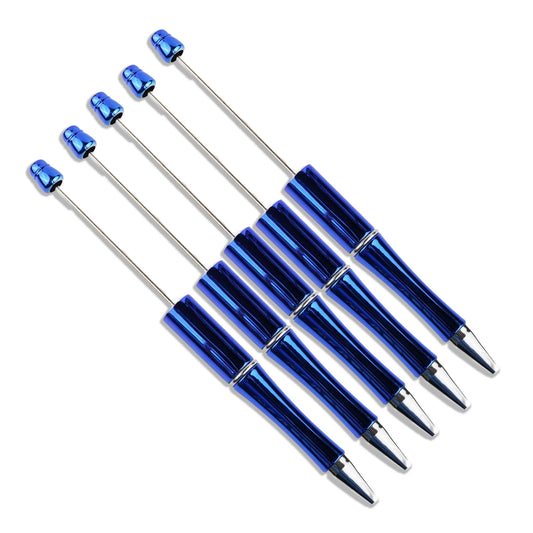 Master Maker Crafts -  Pen Beadable - Metallic Royal Blue (5 Pens)