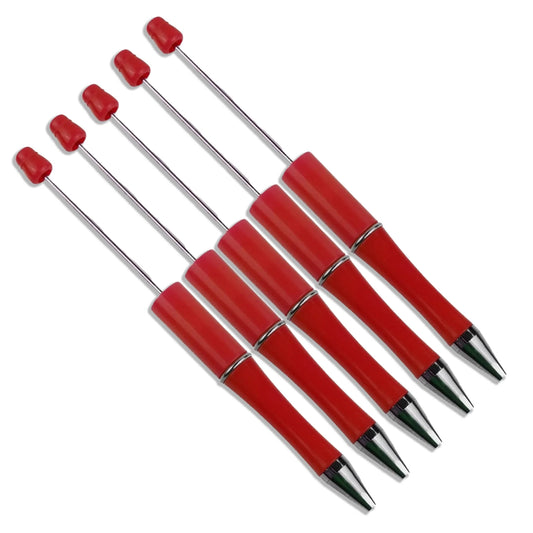 Master Maker Crafts -  Pen Beadable - Red (5 Pens)